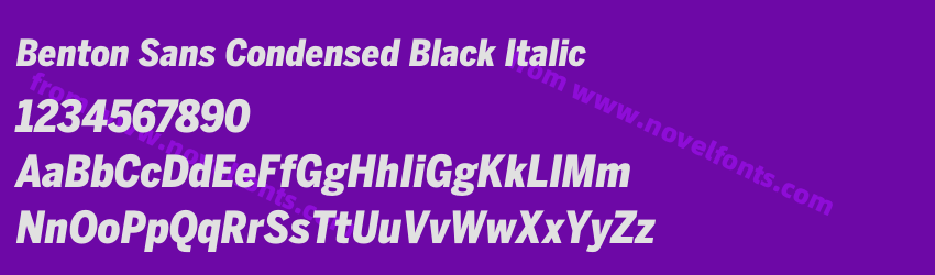 Benton Sans Condensed Black ItalicPreview Benton Sans Condensed Black ItalicPreview
