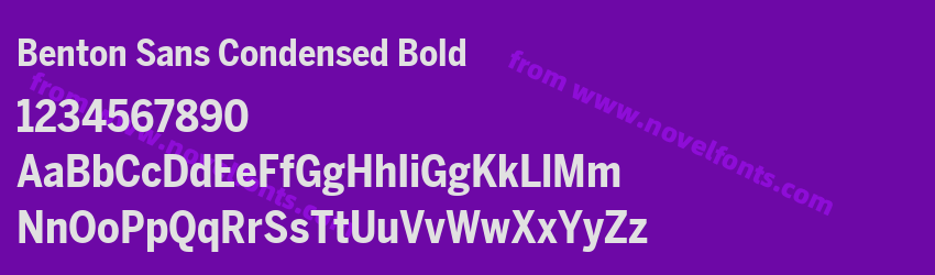 Benton Sans Condensed BoldPreview