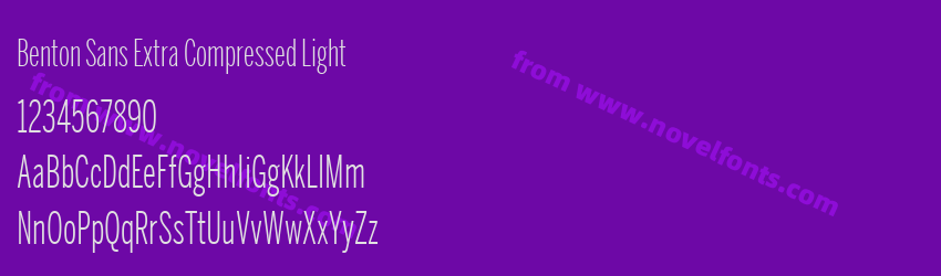 Benton Sans Extra Compressed LightPreview