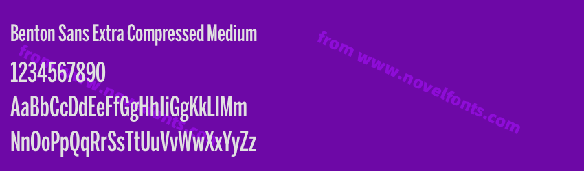 Benton Sans Extra Compressed MediumPreview