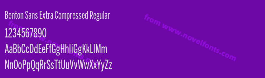 Benton Sans Extra Compressed RegularPreview Benton Sans Extra Compressed RegularPreview