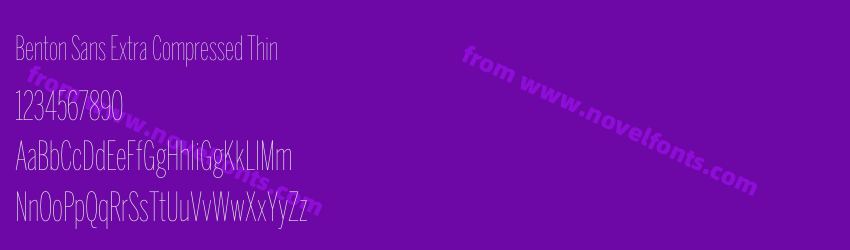 Benton Sans Extra Compressed ThinPreview