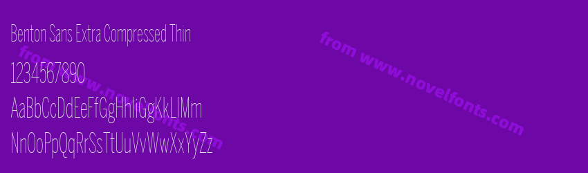Benton Sans Extra Compressed ThinPreview