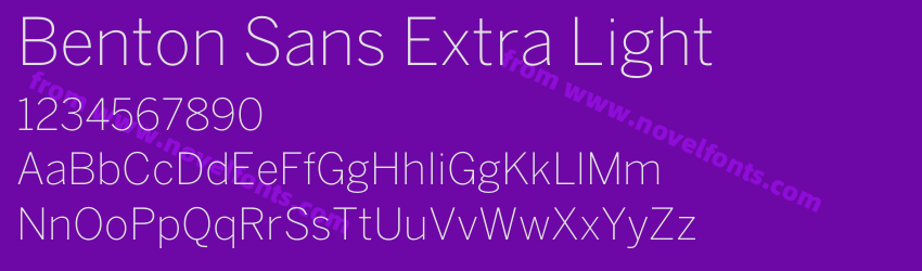 Benton Sans Extra LightPreview
