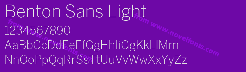 Benton Sans LightPreview