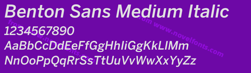 Benton Sans Medium ItalicPreview Benton Sans Medium ItalicPreview