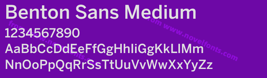 Benton Sans MediumPreview Benton Sans MediumPreview