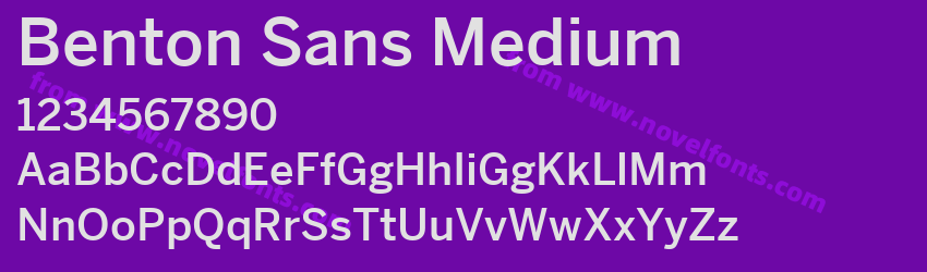 Benton Sans MediumPreview Benton Sans MediumPreview