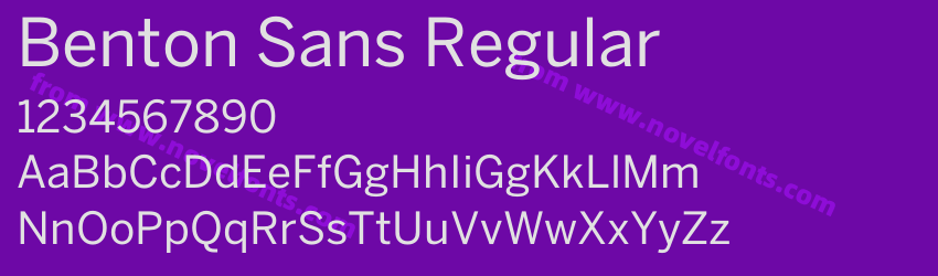 Benton Sans RegularPreview