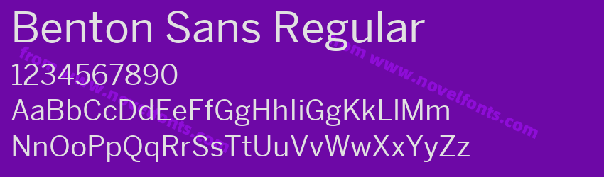 Benton Sans RegularPreview Benton Sans RegularPreview