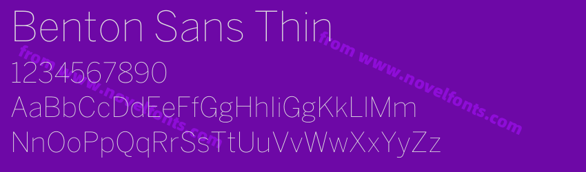 Benton Sans ThinPreview Benton Sans ThinPreview