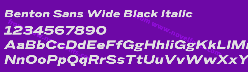 Benton Sans Wide Black ItalicPreview Benton Sans Wide Black ItalicPreview