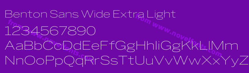 Benton Sans Wide Extra LightPreview Benton Sans Wide Extra LightPreview