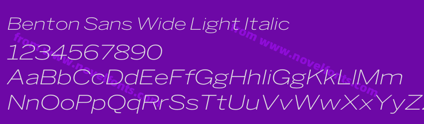 Benton Sans Wide Light ItalicPreview Benton Sans Wide Light ItalicPreview