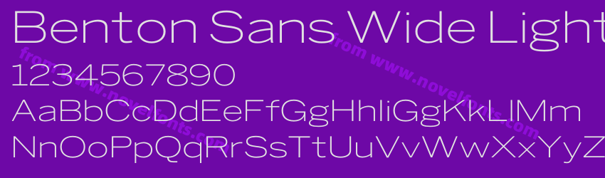 Benton Sans Wide LightPreview Benton Sans Wide LightPreview