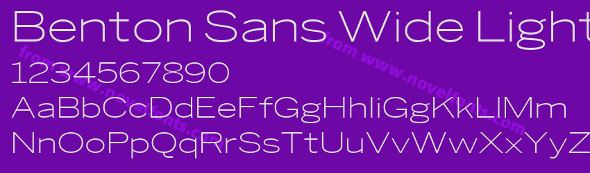 Benton Sans Wide LightPreview