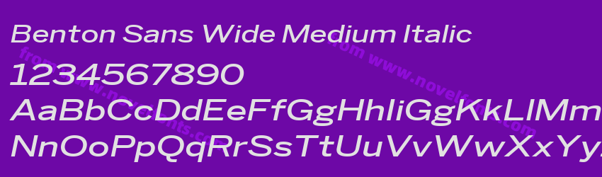 Benton Sans Wide Medium ItalicPreview Benton Sans Wide Medium ItalicPreview