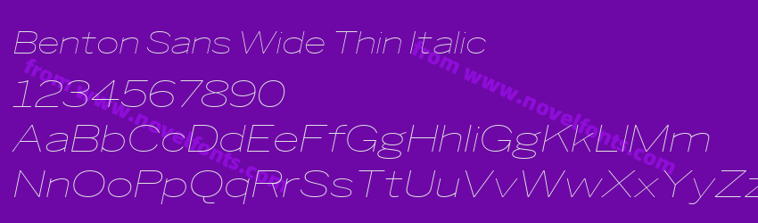 Benton Sans Wide Thin ItalicPreview Benton Sans Wide Thin ItalicPreview
