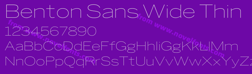 Benton Sans Wide ThinPreview Benton Sans Wide ThinPreview
