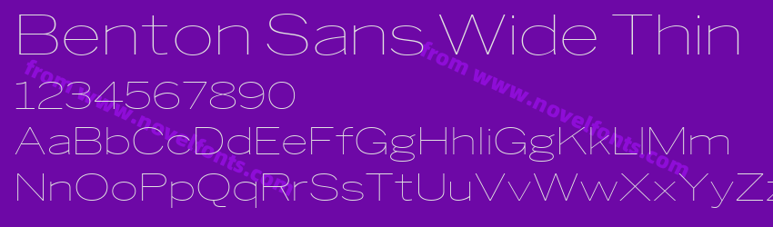Benton Sans Wide ThinPreview Benton Sans Wide ThinPreview
