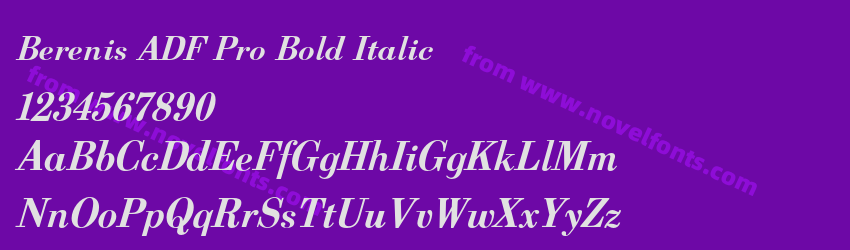 Berenis ADF Pro Bold ItalicPreview Berenis ADF Pro Bold ItalicPreview