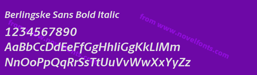 Berlingske Sans Bold ItalicPreview