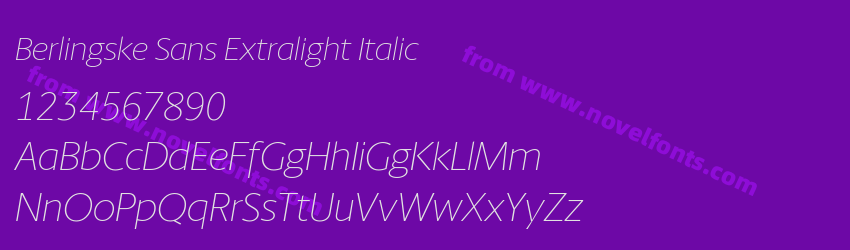 Berlingske Sans Extralight ItalicPreview Berlingske Sans Extralight ItalicPreview