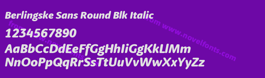 Berlingske Sans Round Blk ItalicPreview Berlingske Sans Round Blk ItalicPreview