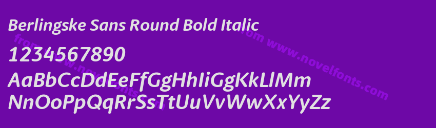 Berlingske Sans Round Bold ItalicPreview Berlingske Sans Round Bold ItalicPreview