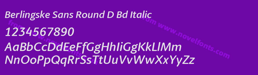 Berlingske Sans Round D Bd ItalicPreview