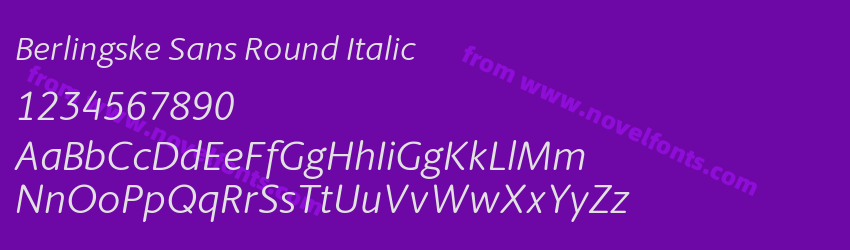 Berlingske Sans Round ItalicPreview Berlingske Sans Round ItalicPreview