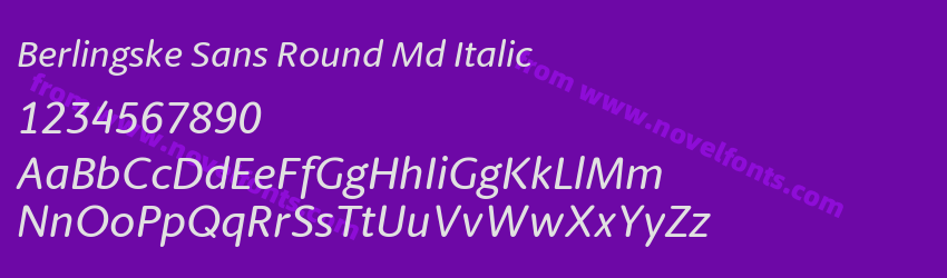 Berlingske Sans Round Md ItalicPreview Berlingske Sans Round Md ItalicPreview