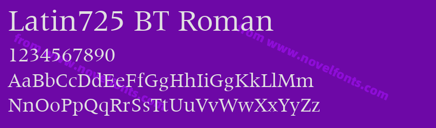 Latin725 BT RomanPreview