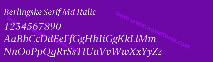 Berlingske Serif Md ItalicPreview Berlingske Serif Md ItalicPreview