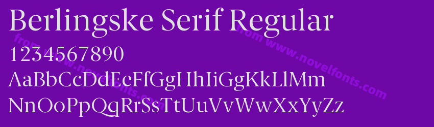 Berlingske Serif RegularPreview Berlingske Serif RegularPreview