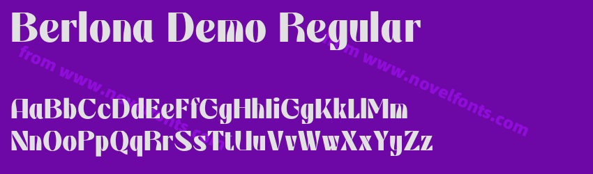 Berlona Demo RegularPreview Berlona Demo RegularPreview