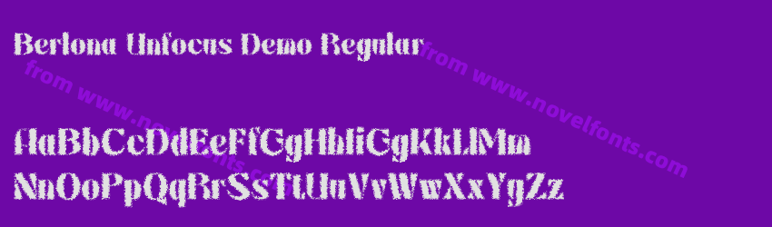Berlona Unfocus Demo RegularPreview Berlona Unfocus Demo RegularPreview
