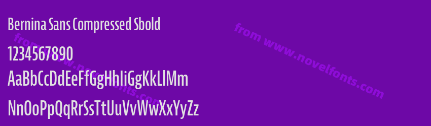 Bernina Sans Compressed SboldPreview