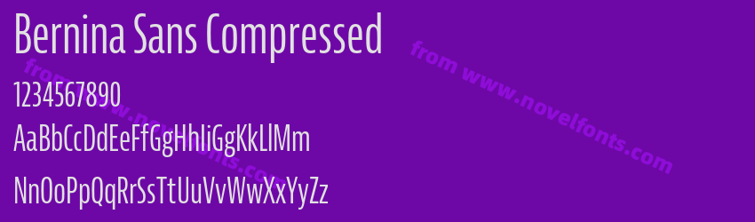 Bernina Sans CompressedPreview Bernina Sans CompressedPreview