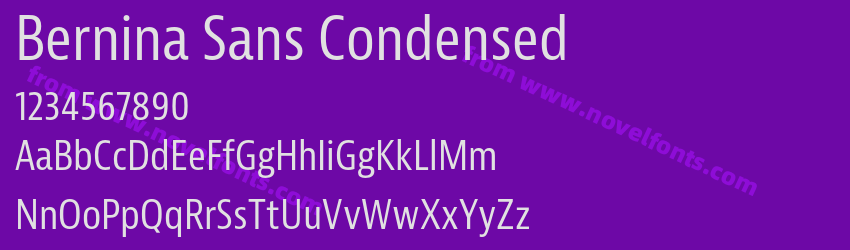 Bernina Sans CondensedPreview