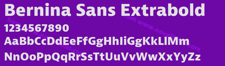 Bernina Sans ExtraboldPreview