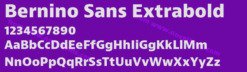 Bernino Sans ExtraboldPreview Bernino Sans ExtraboldPreview