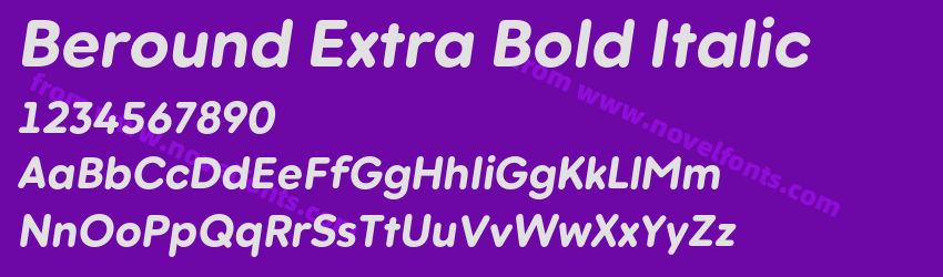 Beround Extra Bold ItalicPreview Beround Extra Bold ItalicPreview