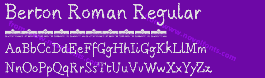 Berton Roman RegularPreview Berton Roman RegularPreview