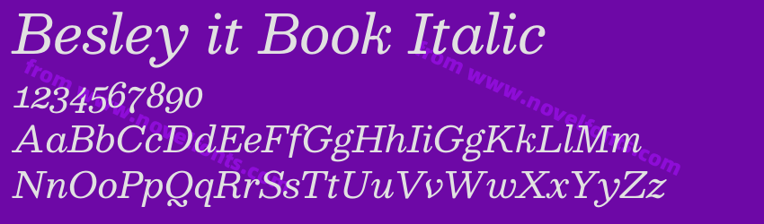 Besley it Book ItalicPreview Besley it Book ItalicPreview