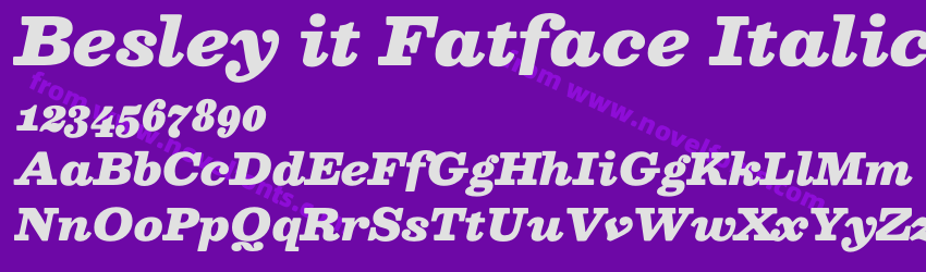 Besley it Fatface ItalicPreview Besley it Fatface ItalicPreview