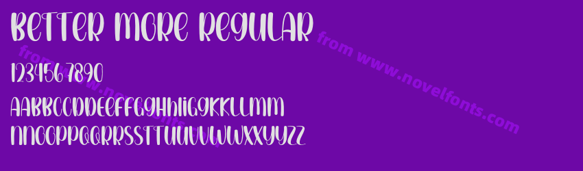 Better More RegularPreview Better More RegularPreview