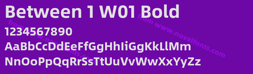 Between 1 W01 BoldPreview Between 1 W01 BoldPreview