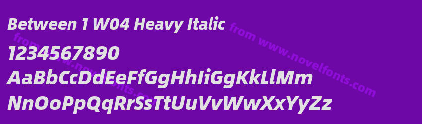 Between 1 W04 Heavy ItalicPreview Between 1 W04 Heavy ItalicPreview