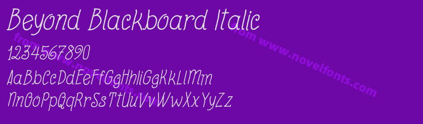 Beyond Blackboard ItalicPreview Beyond Blackboard ItalicPreview